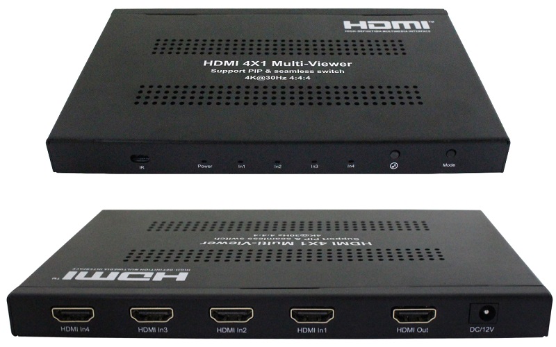 ANGUSTOS KVSMQ0401K3 - 4K HDMI 4×1 Multi-Viewer
