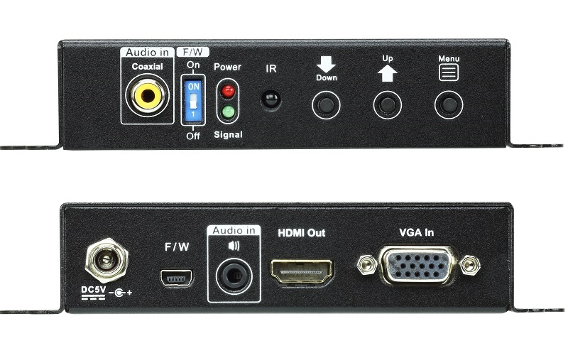 hai mặt ATEN VC182 VGA/Audio to HDMI Converter with Scaler