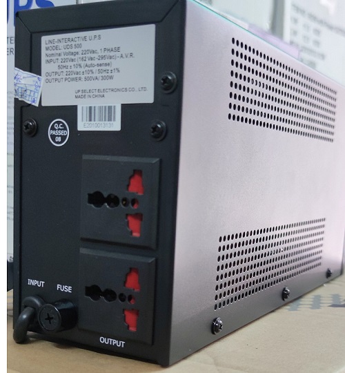Bộ Lưu Điện UPS Up Selec UDS500 Offline 500VA/300W