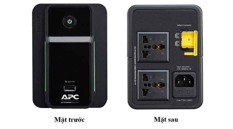 Bộ lưu điện EASY APC BVX900LUI-MS 900VA AVR, USB Charging, Universal