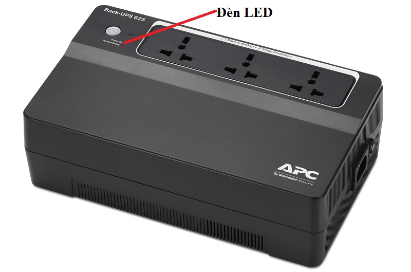 bộ lưu điện APC BX625CI-MS 625VA tích hợp đèn LED hiển thị tráng thái hoạt động