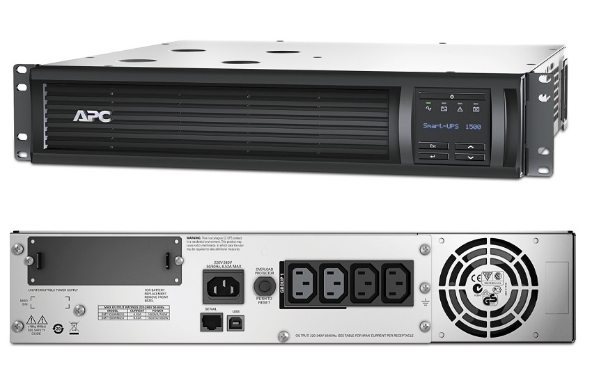 Bộ lưu điện APC Smart-UPS SMT1500RMI2U 1500VA LCD RM 2U 230V