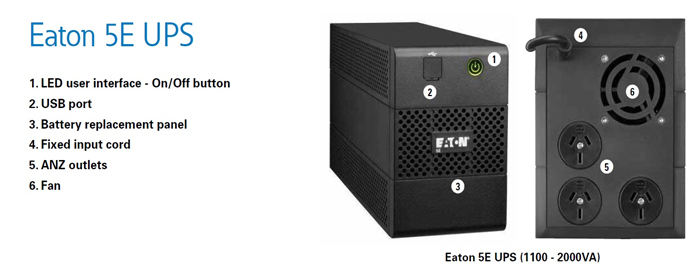 Chi tiết Bộ lưu điện EATON 5E1100I USB 1100VA