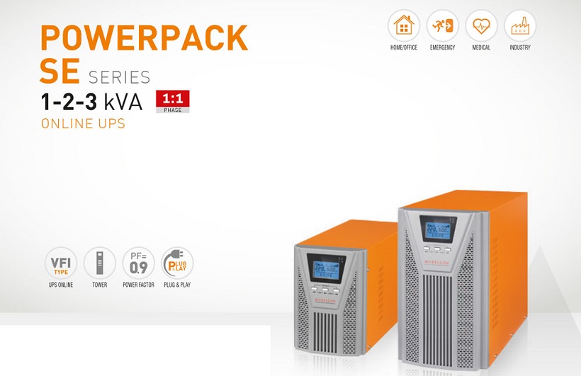 Bộ Lưu Điện MAKELSAN Powerpack SE 1KVA 1000VA/900W