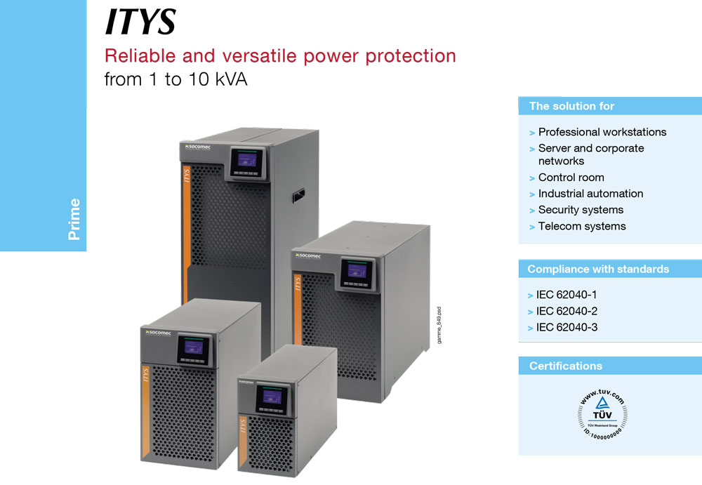 Bộ Lưu Điện SOCOMEC ITYS ITY3-TW010B 1000VA (1000W)