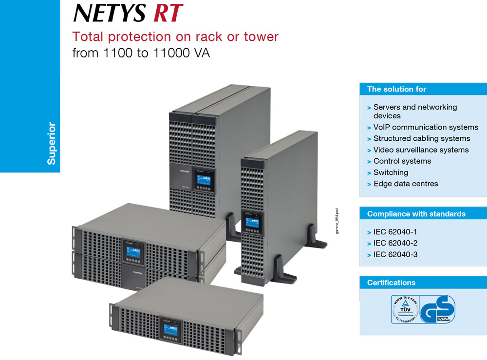 Bộ Lưu Điện SOCOMEC Netys RT NRT3-U11000CLAC 11kVA (10kW)
