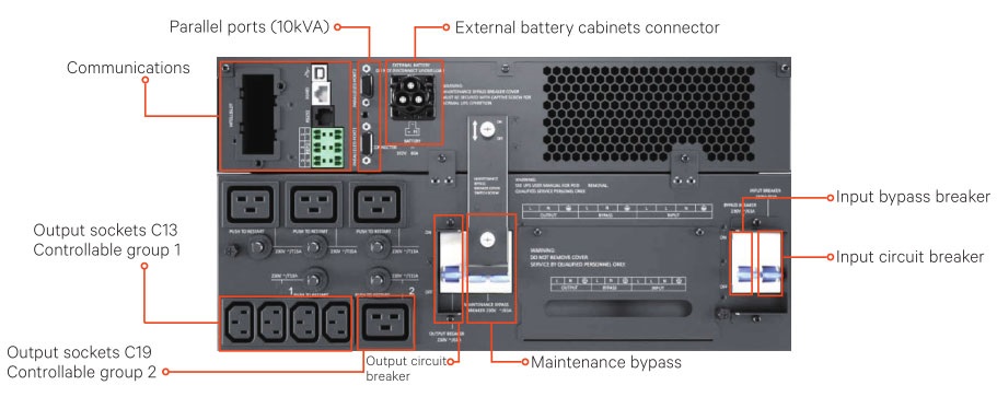 Bộ lưu điện VERTIV LIEBERT GXT5-8000IRT5UXLN 8KVA/8KW (01201979) 230V LCD PF1.0 5U