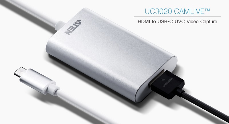 CAMLIVE™  (Chuyển đổi video HDMI sang USB-C UVC) ATEN UC3020