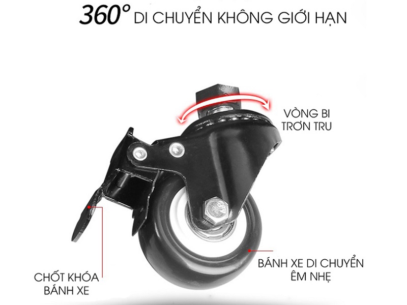 Di chuyển không giới hạn 360 độ