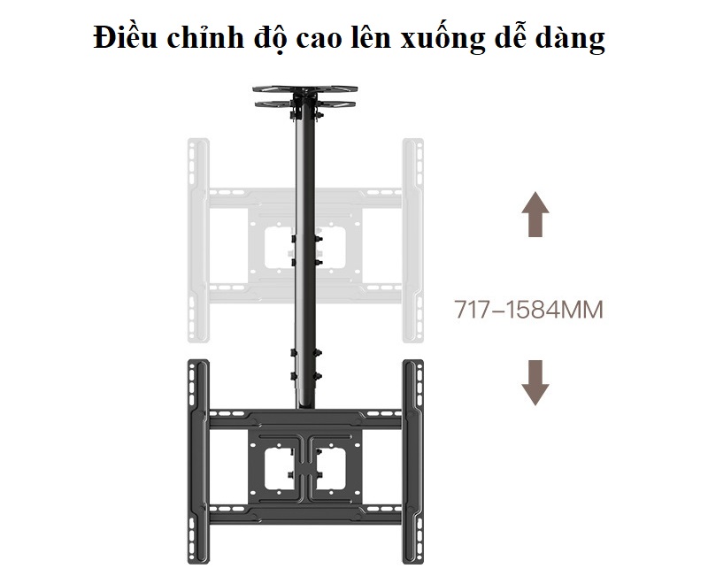 E555 điều chỉnh độ cao lên xuống dễ dàng