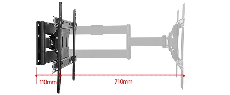 Giá treo tivi SP2 có thể ép sát tường chỉ 110mm