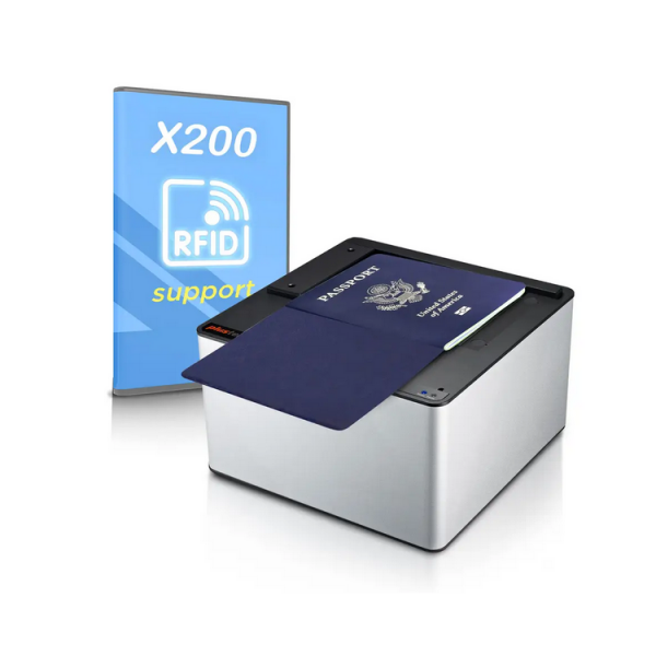 máy scan hộ chiếu Plustek X200 khi quét