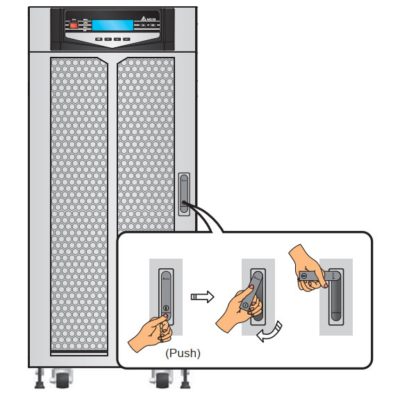 Thiết kế cửa mở mặt trước UPS DELTA - Ultron HPH Series