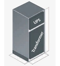 UPS với cấu hình tích hợp biến áp cách ly