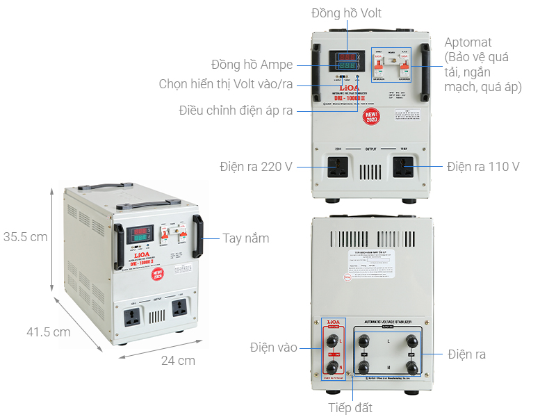 Ổn áp LiOA DRI-10000II 10kVA