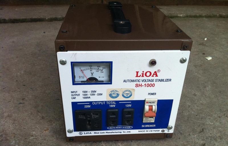 Hình ảnh thực tế của ổn áp LIOA SH-1000 1KVA