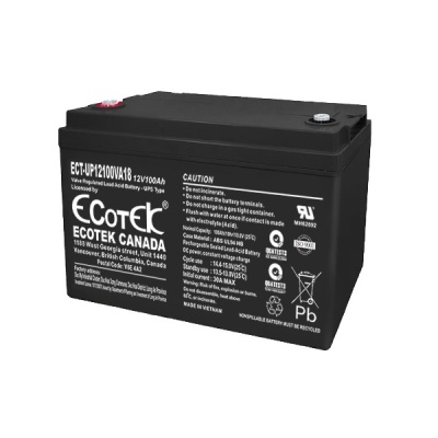 Ắc quy ECOTEK 12V-100Ah (ECT-UP12100VA18)