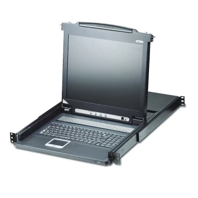 ATEN 8 / 16 - Port PS/2-USB VGA Single Rail LCD KVM Switch