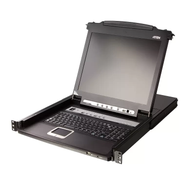 Bộ chuyển đổi KVM LCD đơn giảm sóc, 8 cổng PS/2-USB VGA ATEN CL5708