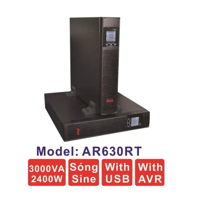Bộ lưu điện ARES AR630RT 3KVA (2400W) Dạng Rack