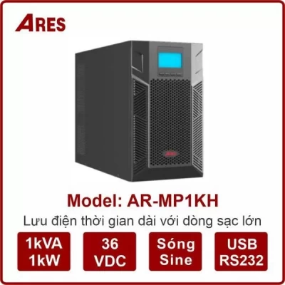 Bộ Lưu Điện ARES AR-MP1KH 1KVA/1KW Online (03 Pin Ngoài)