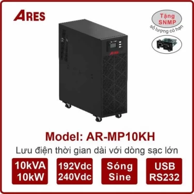 Bộ lưu điện ARES AR-MP10KH 10KVA/10KW (Dùng Pin Ngoài)