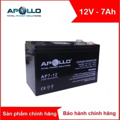 Ắc quy kín khí APOLLO 12V-7Ah (AP7-12)