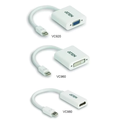 Cáp chuyển đổi Mini DisplayPort sang VGA/DVI/HDMI ATEN Adapter