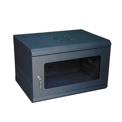 Tủ rack treo tường 19 inch 6U D400 TMC TM640WMC cửa mica