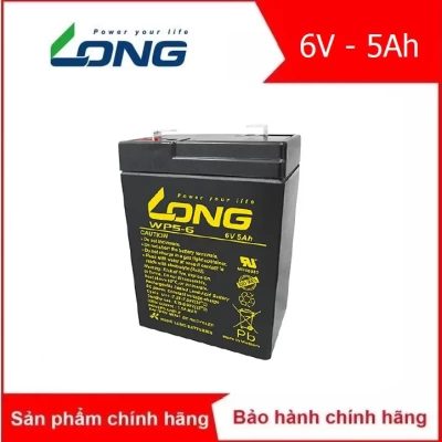 Ắc quy kín khí LONG 6V-5Ah (WP5-6)