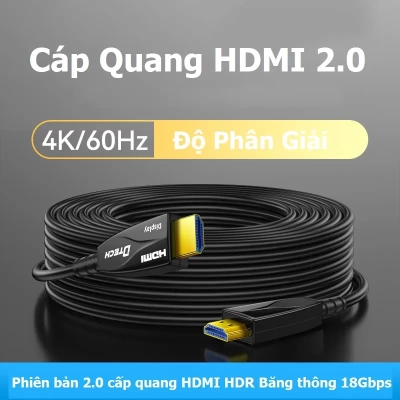 Dây Cáp Quang Dtech Cao Cấp 4K 5 - 25 mét