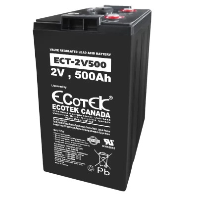 Ắc quy ECOTEK ECT-2V500 2V-500Ah ắc quy dung lượng cao