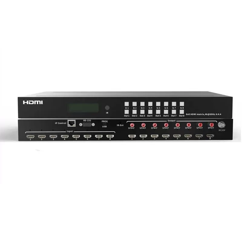 ANGUSTOS KVM0808K6–4K HDMI Matrix Switch 8 x 8