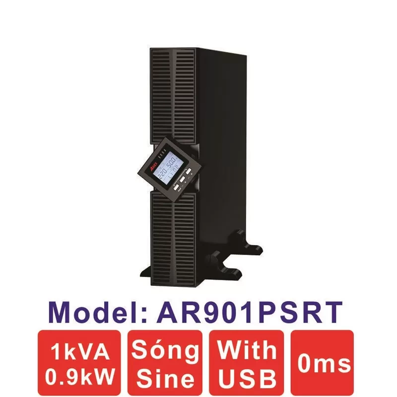 Bộ lưu điện ARES AR901PSRT 1KVA (900W) True Online