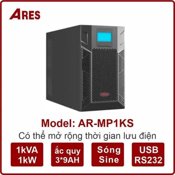 Bộ Lưu Điện ARES AR-MP1KS 1KVA/1KW True Online