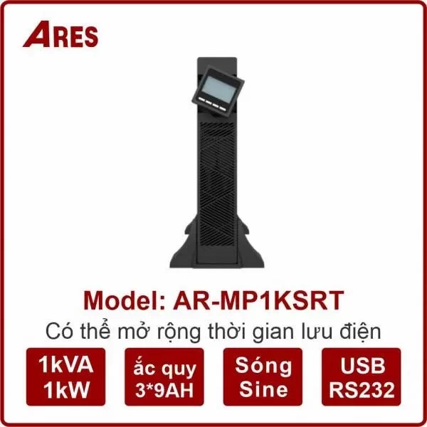 Bộ Lưu Điện ARES AR-MP1KSRT 1KVA/1KW True Online