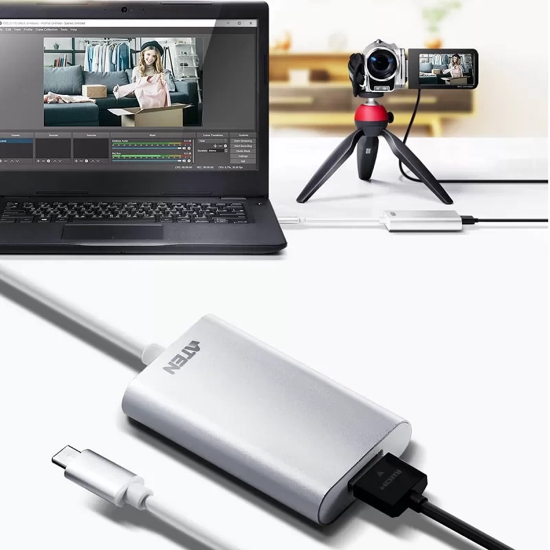 CAMLIVE™  (Chuyển đổi video HDMI sang USB-C UVC) ATEN UC3020