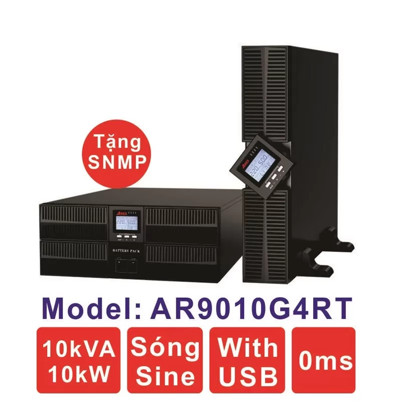 Bộ lưu điện ARES AR9010G4RT 10KVA  Online