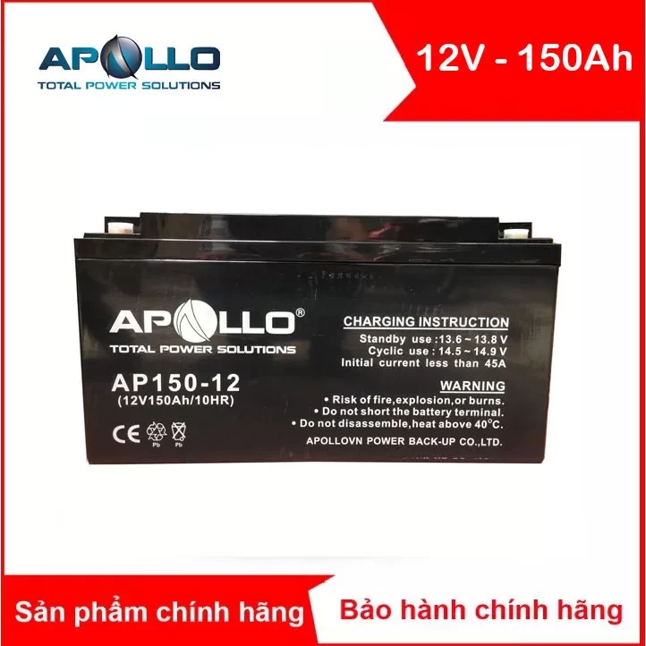 Ắc quy kín khí APOLLO 12V-150AH (AP150-12)