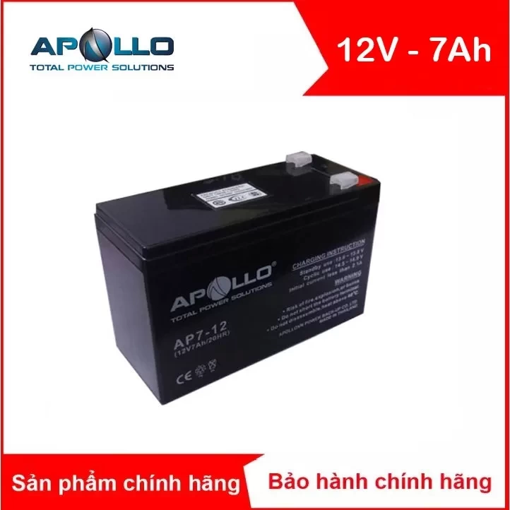 Ắc quy kín khí APOLLO 12V-7Ah (AP7-12)