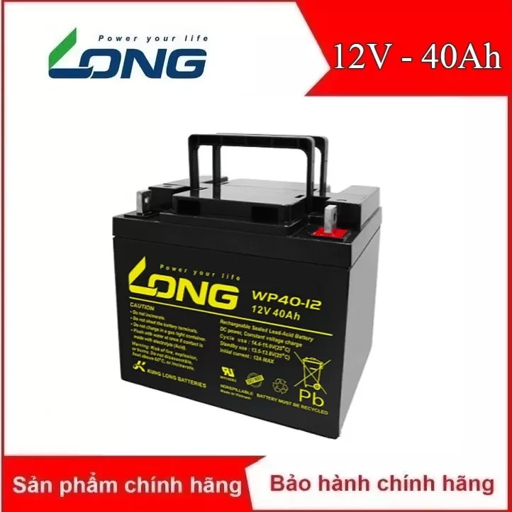 Ắc quy kín khí Long 12V-40Ah (WP40-12)