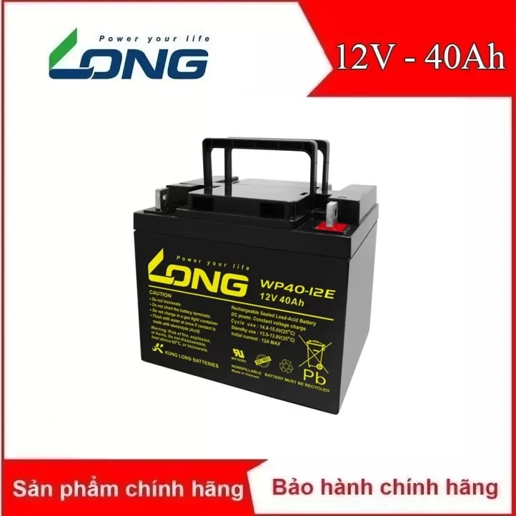 Ắc quy kín khí Long 12V-40Ah (WP40-12E)