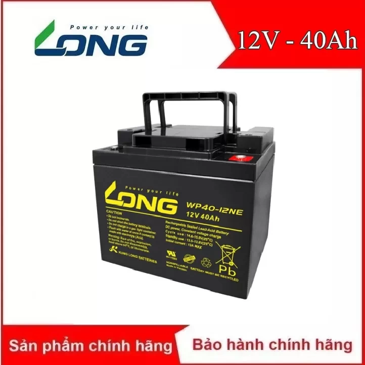 Ắc quy kín khí Long 12V-40Ah (WP40-12NE)