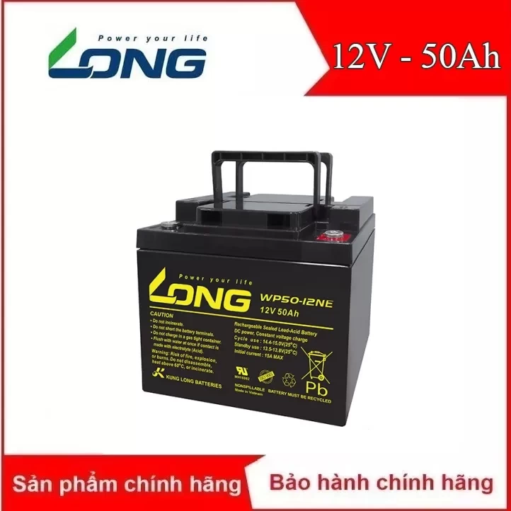Ắc quy kín khí Long 12V-50Ah (WP50-12NE)