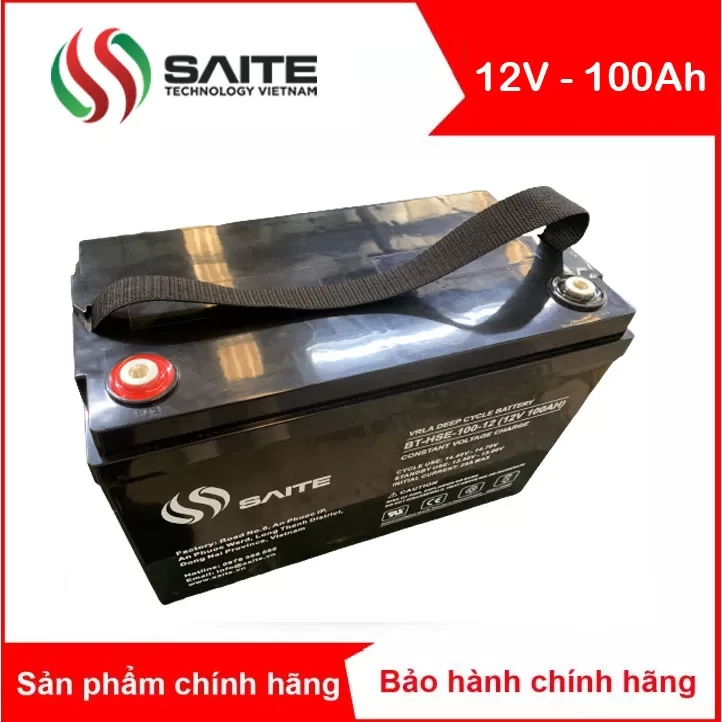 Bình ắc quy kín khí SAITE 12V - 100Ah (BT-HSE-100-12)