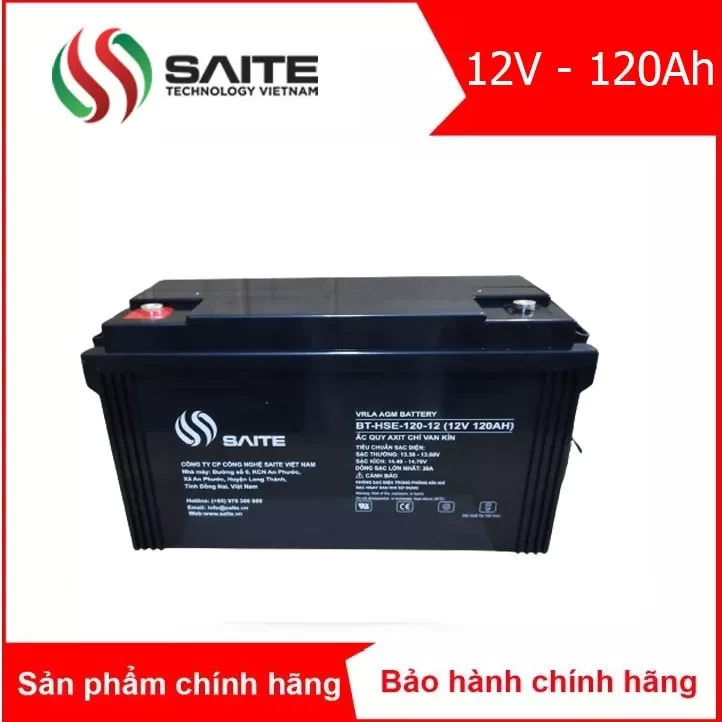 Bình ắc quy kín khí SAITE 12V - 120Ah (BT-HSE-120-12)