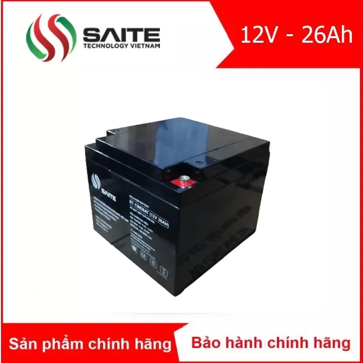 Bình ắc quy kín khí SAITE 12V - 26Ah (BT-12M26AT)