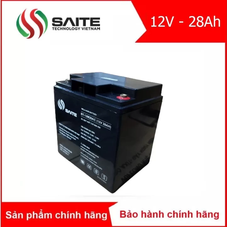 Bình ắc quy kín khí SAITE 12V - 28Ah (BT-12M28AC)