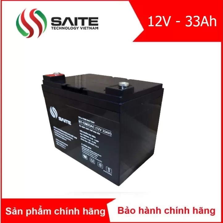 Bình ắc quy kín khí SAITE 12V - 33Ah (BT-12M33AC)