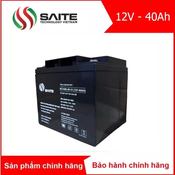 Bình ắc quy kín khí SAITE 12V - 40Ah (BT-HSE-40-12)